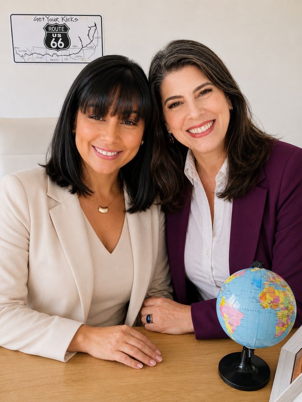 Cláudia Bugarim e Renata — sócias da Oficina de Viagem